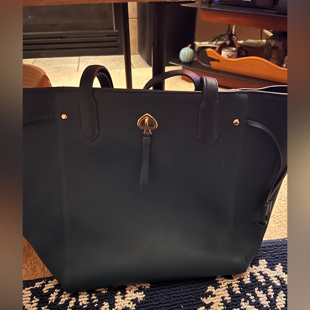 Kate Spade dark Teal tote with matching wallet